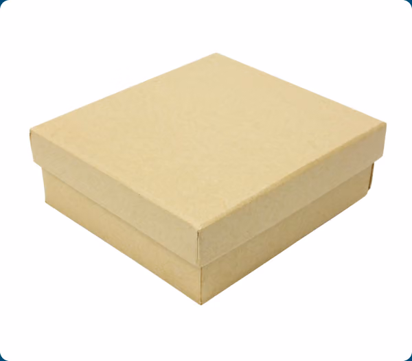 A plain cardboard shoebox with its lid resting on top, used as a visual metaphor for the upper and lower jaws fitting together.