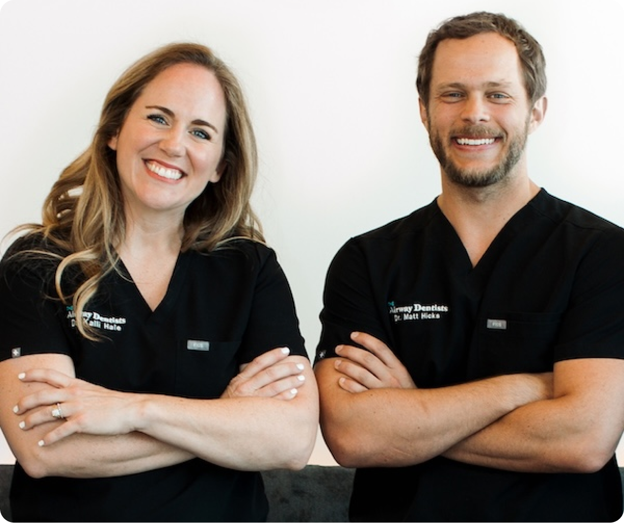 The Airway Dentists team caring for a patient