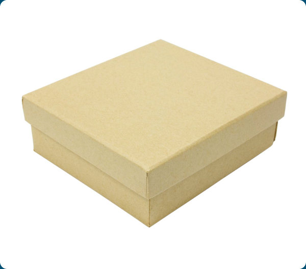 A plain cardboard shoebox with its lid resting on top, used as a visual metaphor for the upper and lower jaws fitting together.