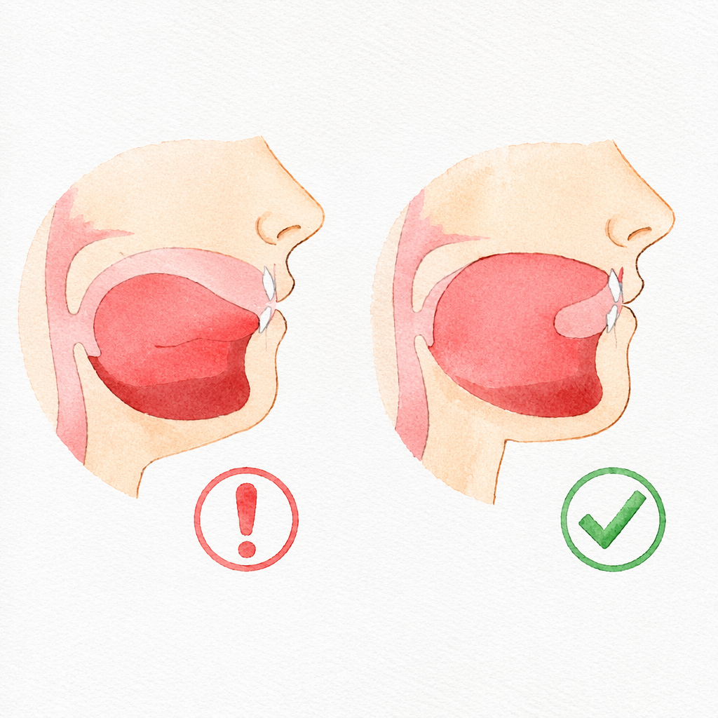 Modern vs. Traditional Jaws: Why Our Jaws Are Shrinking 2 Illustration of healthy tongue posture against the palate.