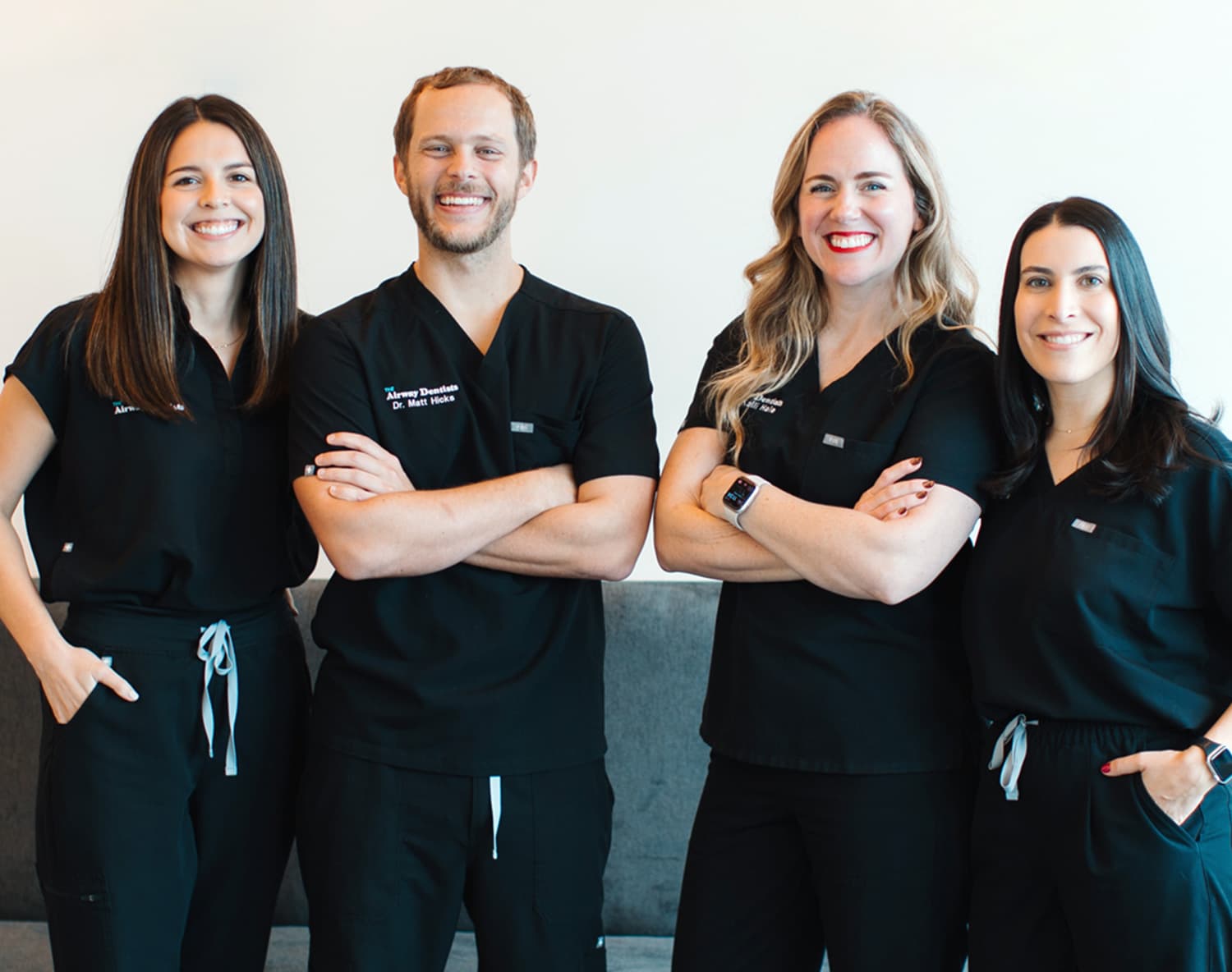 Group shot of The Airway Dentists team in Sugar Land & Friendswood, TX